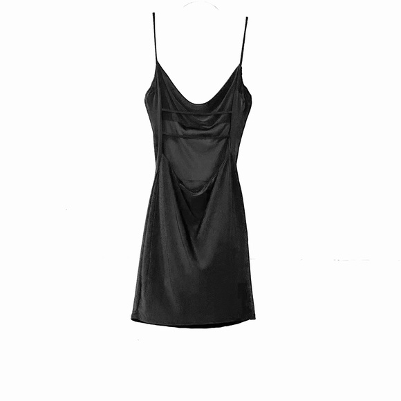 New Saints 21 Black Strappy Backless Mini Dress M NWT - Picture 3 of 3